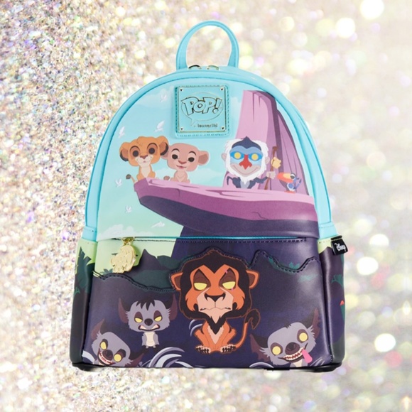 Loungefly Funko Pop The Lion King Pride Rock Mini Backpack and Wallet - Picture 3 of 7